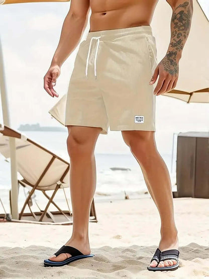 Men's Breathable Summer Shorts with Elastic Waist