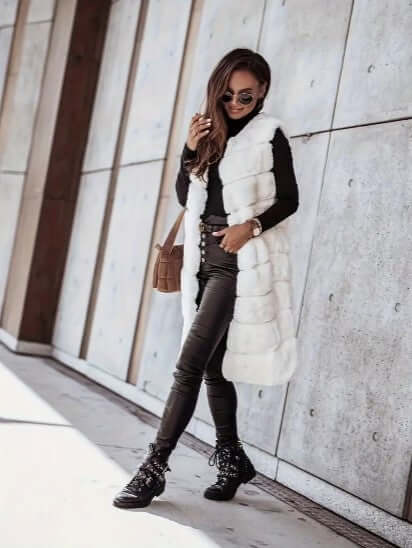 Luxurious Faux Fur Sleeveless Vest for Women