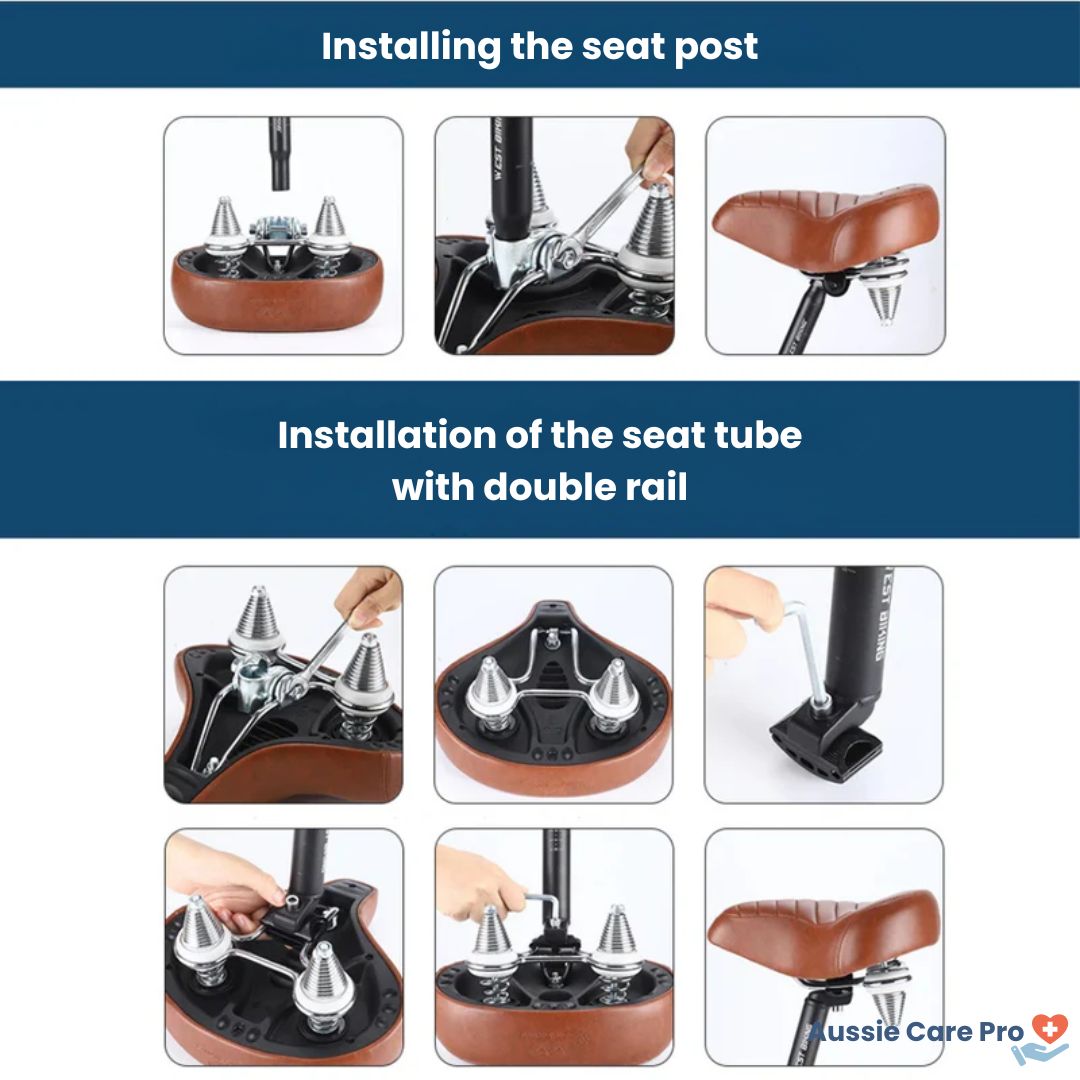 Classic Cushion Bike Seat – Extra Wide Leather Cushion