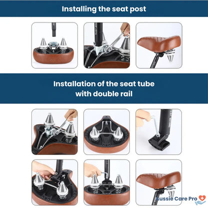 Classic Cushion Bike Seat – Extra Wide Leather Cushion