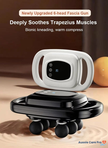 Powerful Muscle Massager Gun - 6 Interchangeable Heads