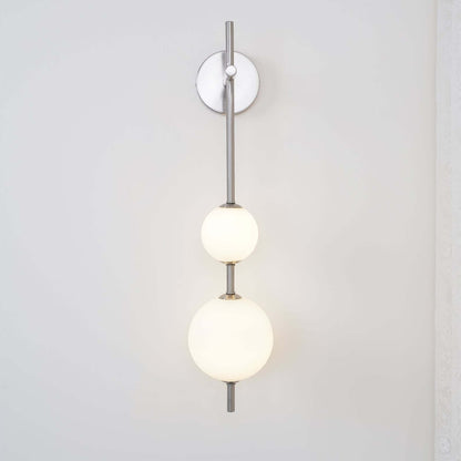 Sleek Round Glass Wall Light