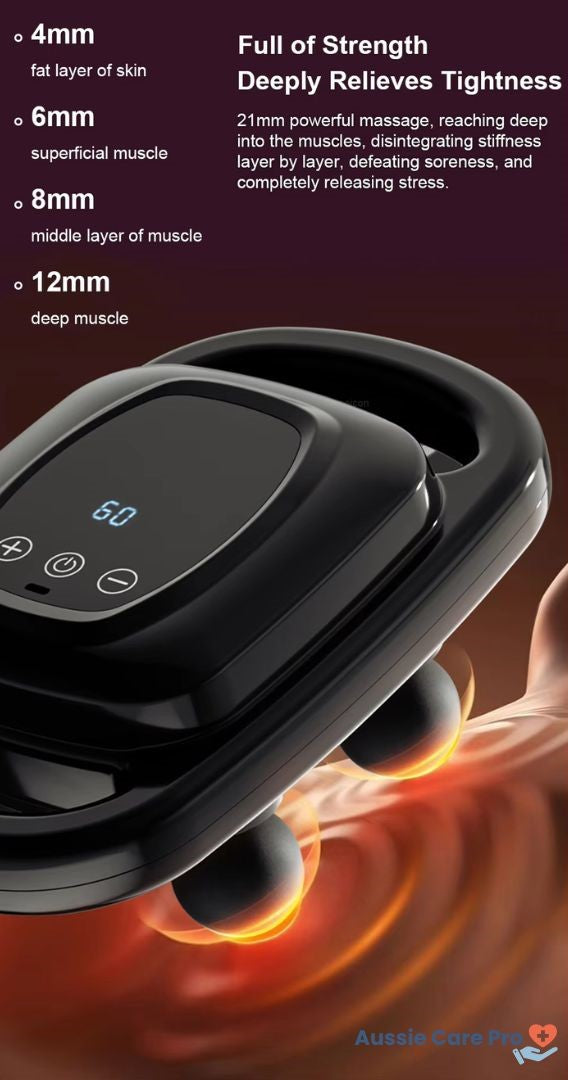 Powerful Muscle Massager Gun - 6 Interchangeable Heads
