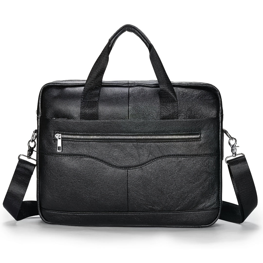 Authentic Leather Mens Crossbody Bag – Adjustable Strap