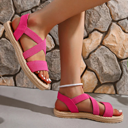 Comfortable Braided Flat Sandals