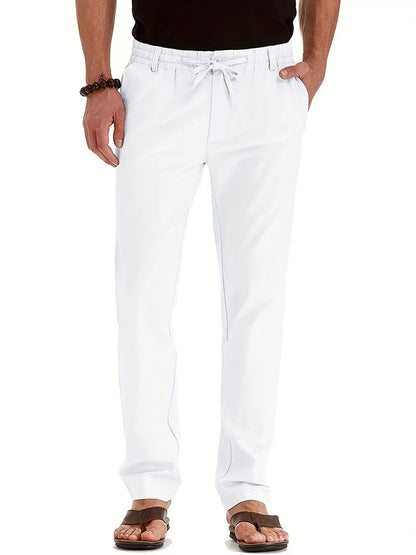 Men's Fitted Elastic Waist Pants