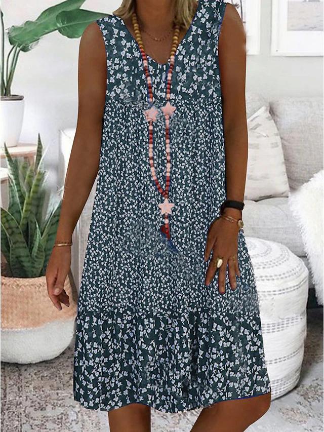 Summer Floral Off Shoulder Dress