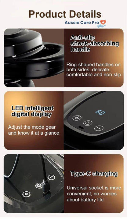 Powerful Muscle Massager Gun - 6 Interchangeable Heads