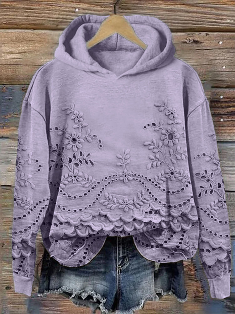 Classic Retro Style Hooded Sweatshirt - Luxivelle