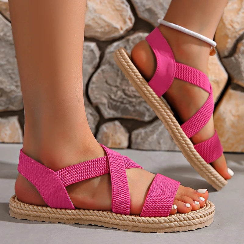 Comfortable Braided Flat Sandals