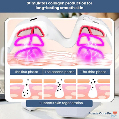 Anti Aging Eye Massager with Red Light Therapy