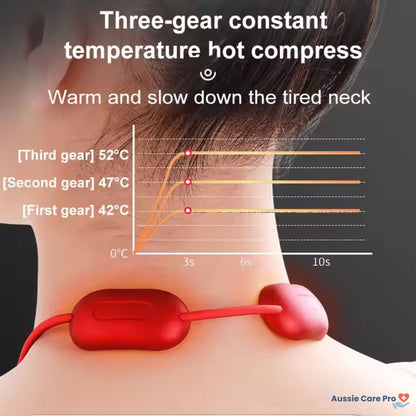 Relaxing Wireless Neck Massager with Heat Therapy