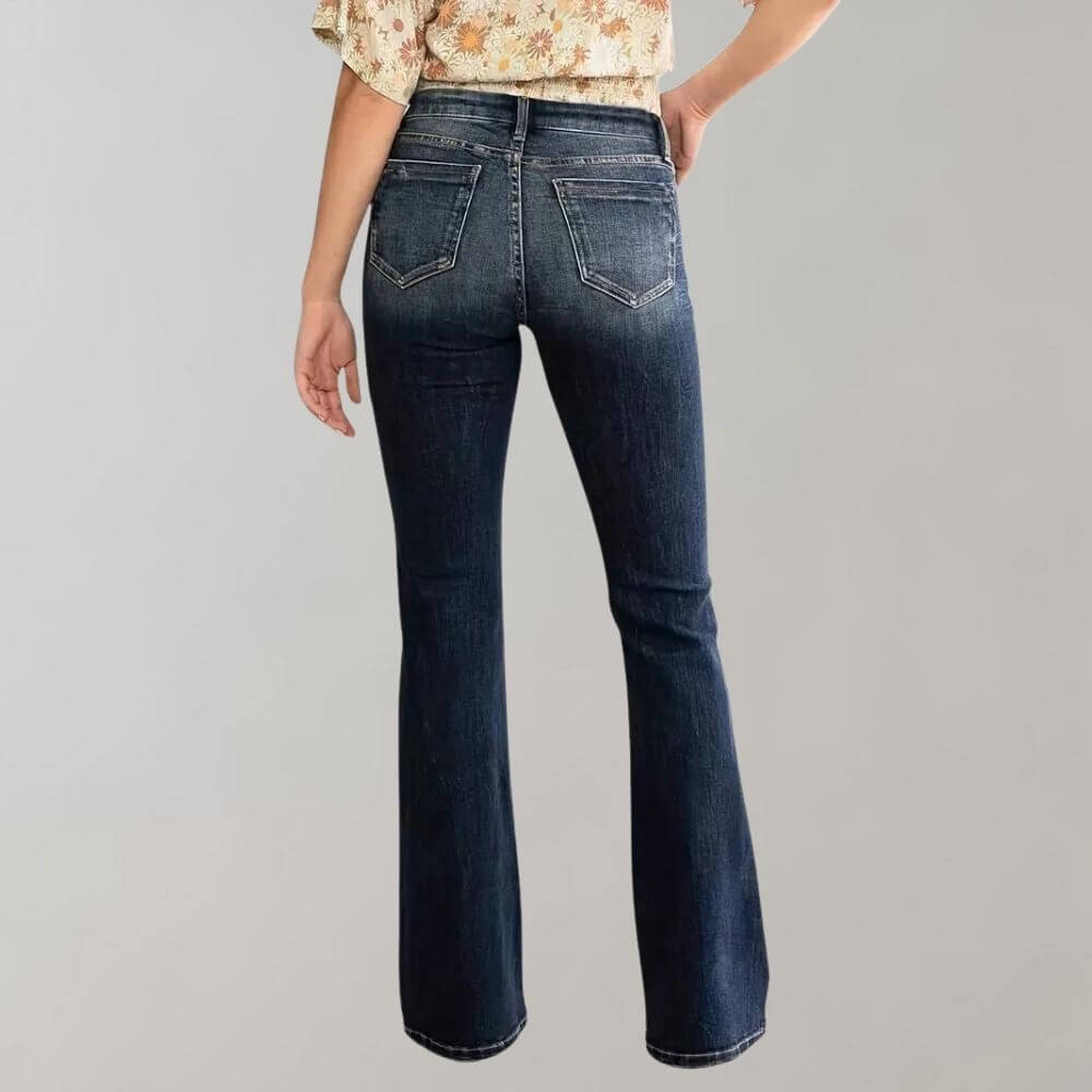 Women's High Waist Skinny Comfort Flare Jeans
