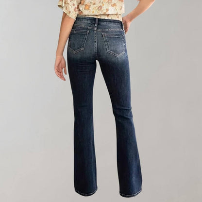Women's High Waist Skinny Comfort Flare Jeans