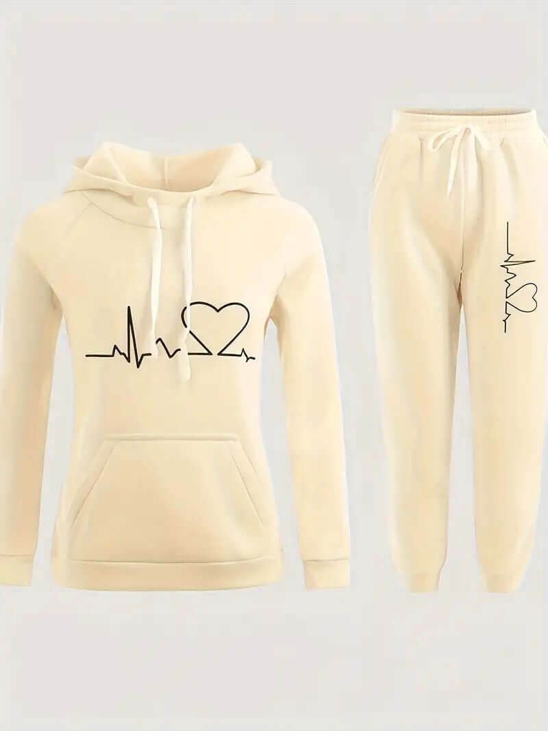 Ladies Active Wear Hoodie and Leggings Set