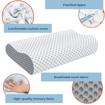 Contour Memory Foam Pillow for Better Sleep Support