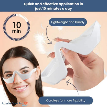Anti Aging Eye Massager with Red Light Therapy