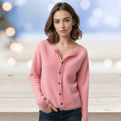 Soft V Neck Cashmere Sweater for Women