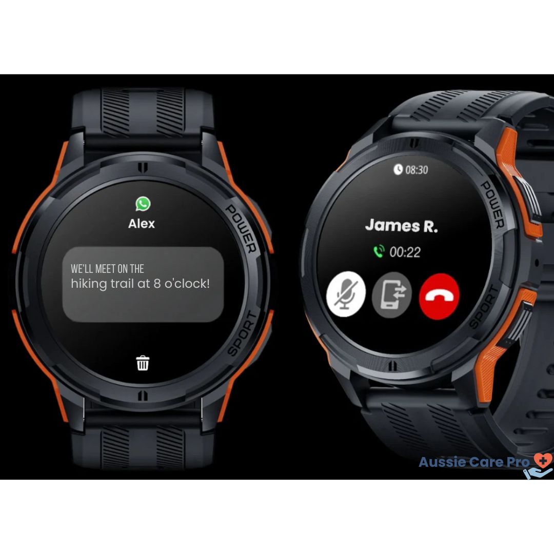 Durable Outdoor Smartwatch with HD Touch Screen