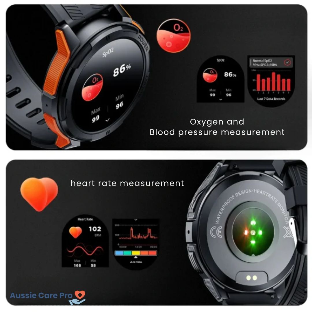 Durable Outdoor Smartwatch with HD Touch Screen