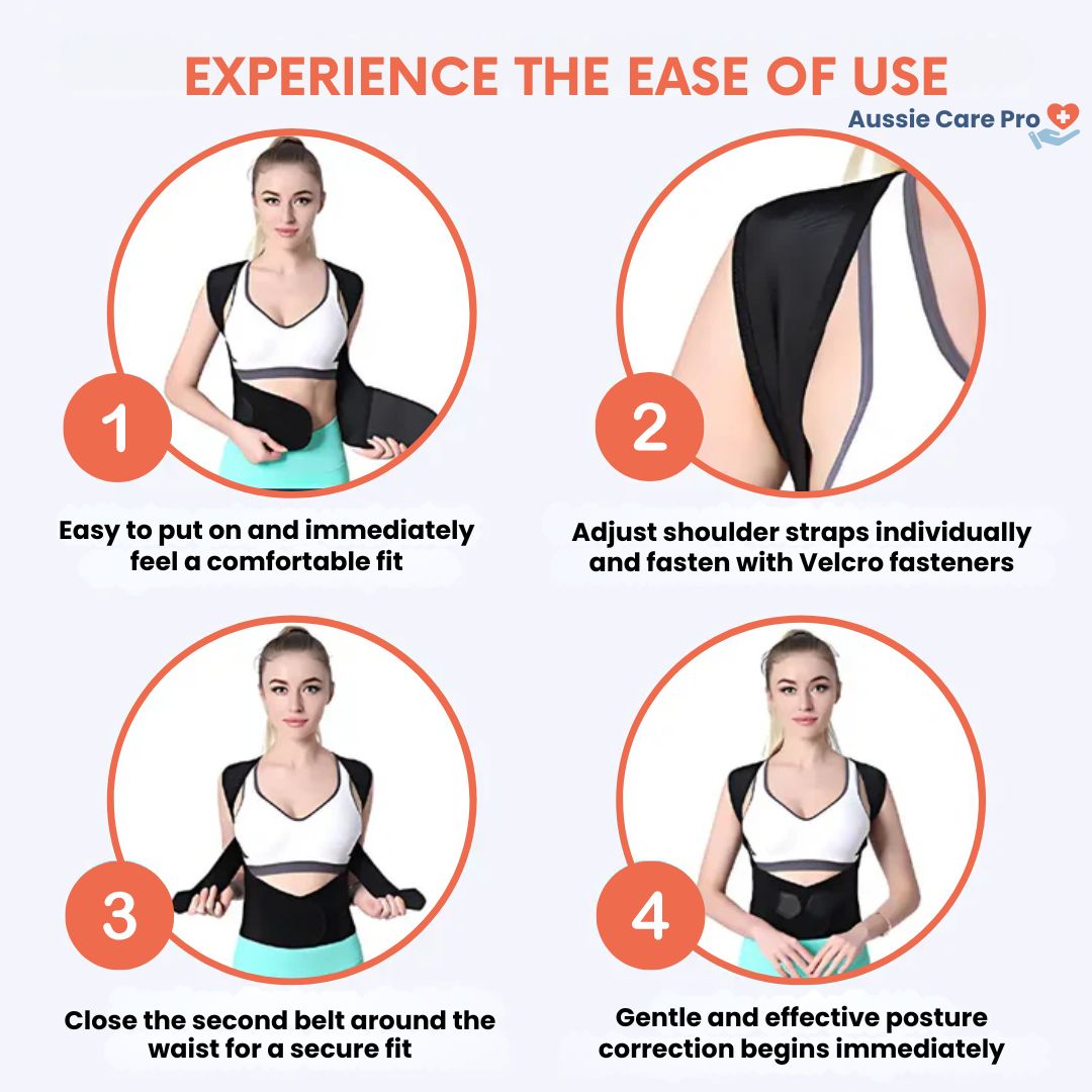 Comfortable Back Support Brace for Posture Correction