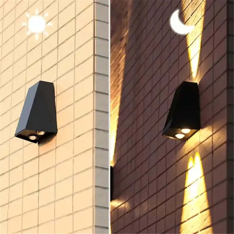 Bright Outdoor Solar Powered Garden Wall Light