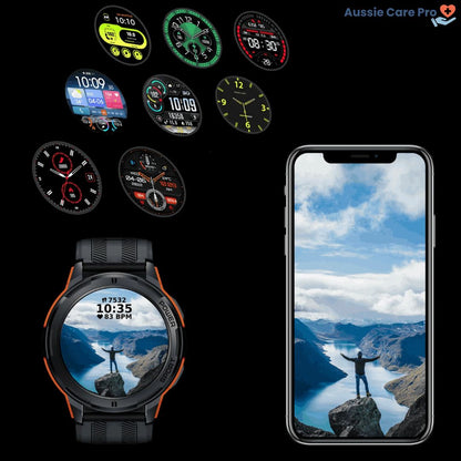 Durable Outdoor Smartwatch with HD Touch Screen