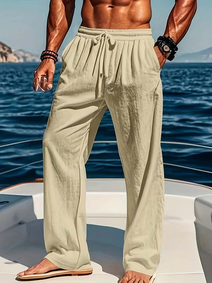 Relaxed Fit Mens Comfort Trousers - Soft & Lightweight
