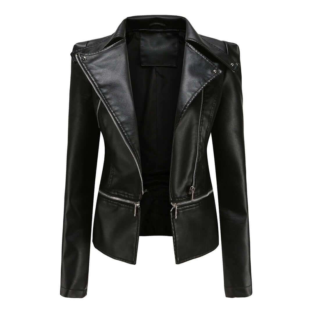 Ladies Genuine Leather Coat - Luxivelle