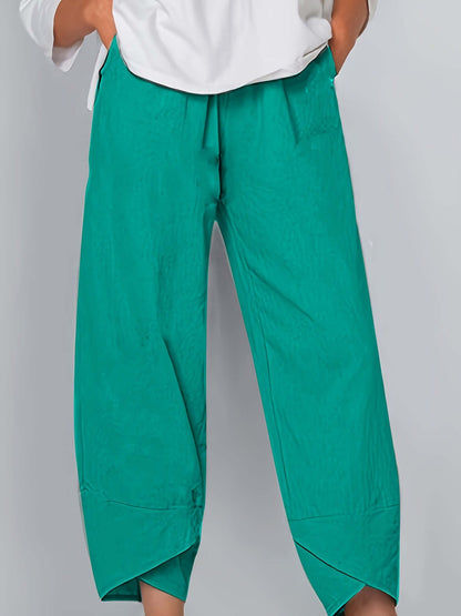 Ladies' High-Waisted Loose Fit Pants
