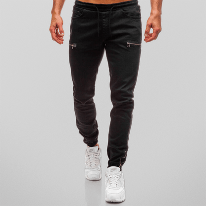 Slim Fit Stretchy Blue Jeans Joggers