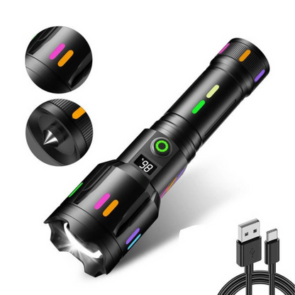 High-Power Rechargeable LED Torch 9000 Lumens