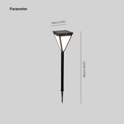 Outdoor Solar Powered Black Security Light