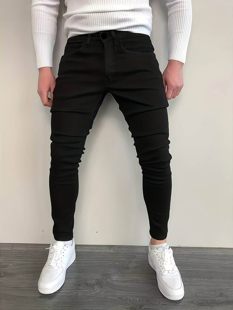 Comfortable Skinny Fit Denim Jeans - Luxivelle