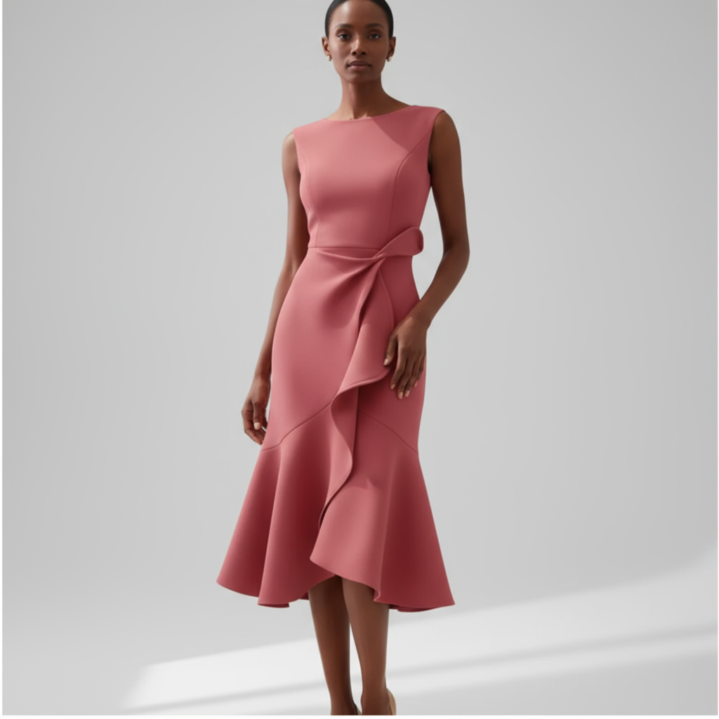 Elegant Flowy Midi Dress