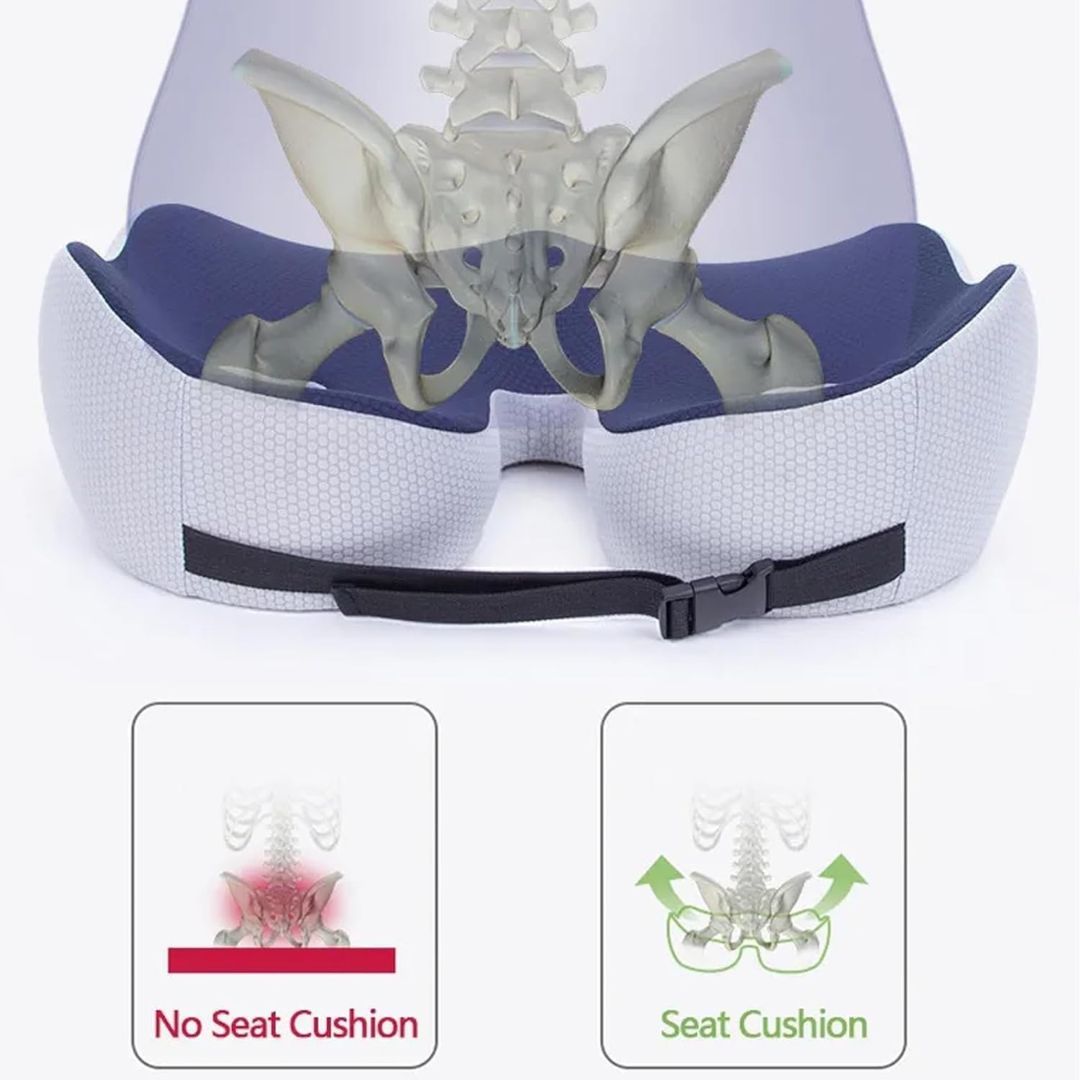 Ergonomic Gel Comfort Seat Cushion for Back Support