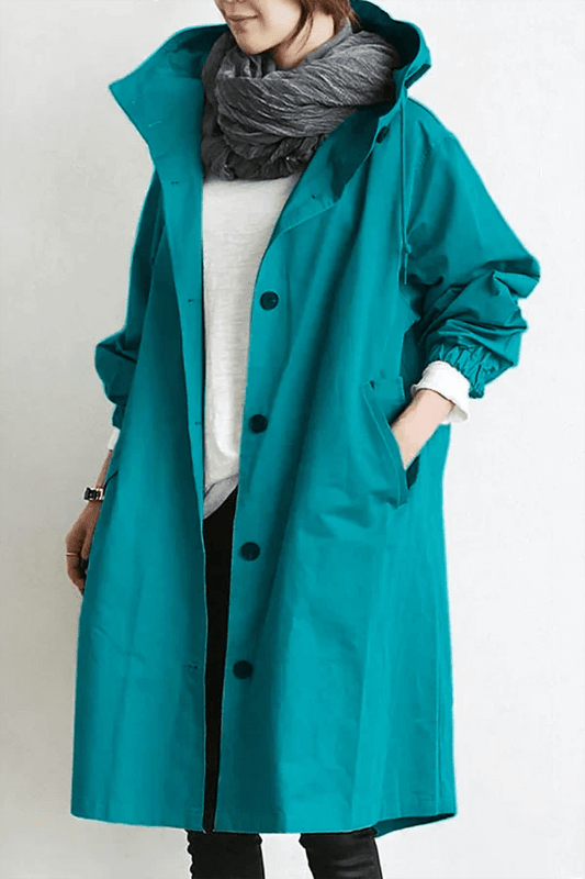 Breathable Water Resistant Ladies Rain Poncho - Luxivelle