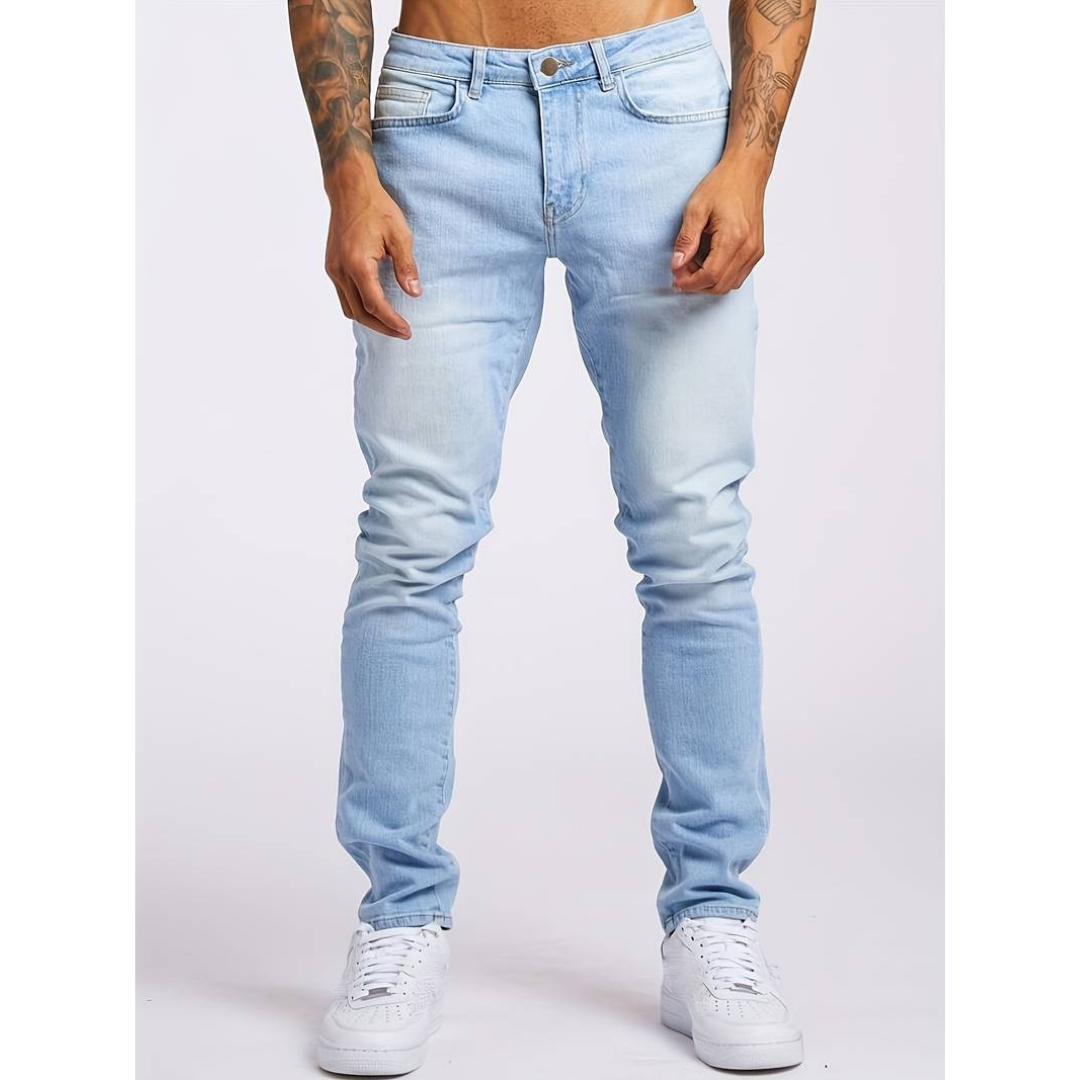 Jasper | Men's Fitted Black Jeans - Stretch Denim for Casual and Formal Wear 4