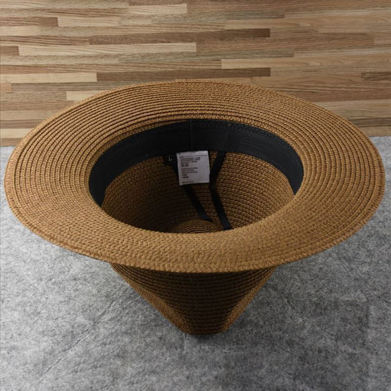 Classic Summer Straw Panama Hat with Sun Protection