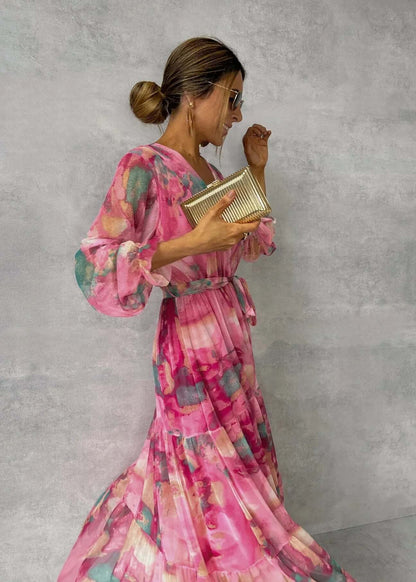 Loose Fit Women's Elegant Maxi Dress