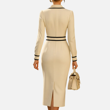 Eden | Contrast Dress Midi Dress