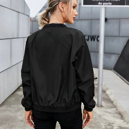 Ladies' Soft Bomber Cotton Jacket Everyday Coat