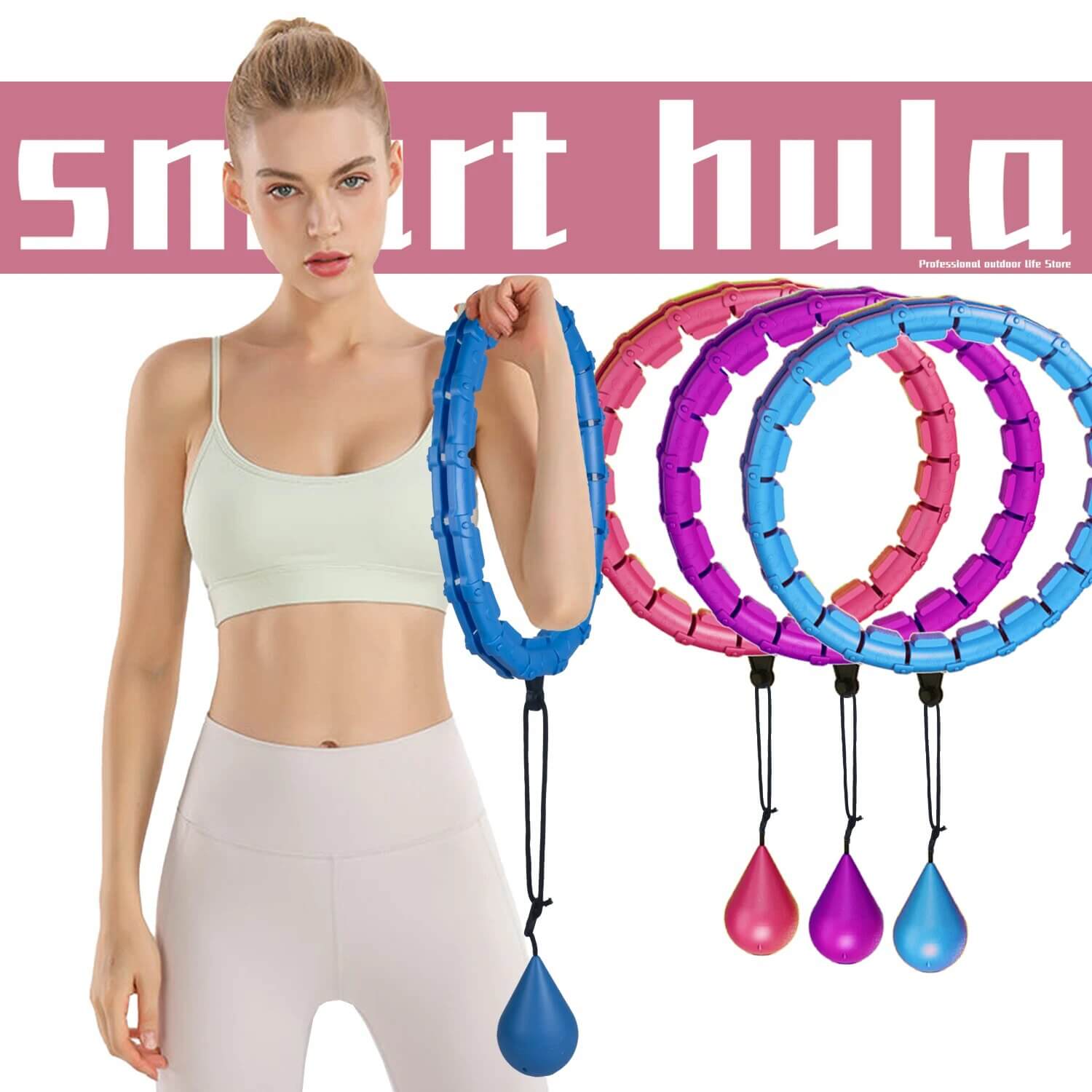 Adjustable Weight Loss Exercise Hoop - Luxivelle