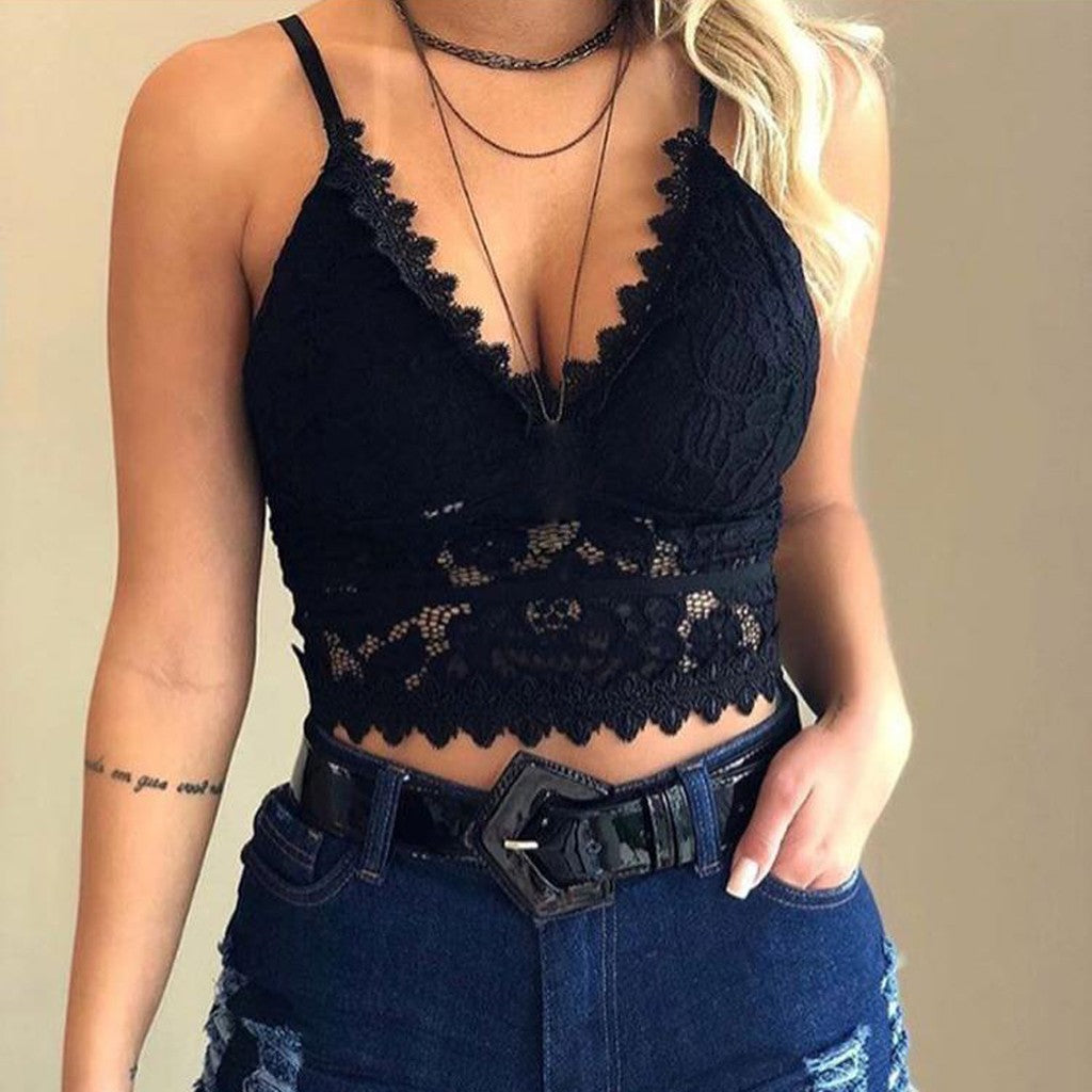 Comfortable Floral Push Up Bra Top