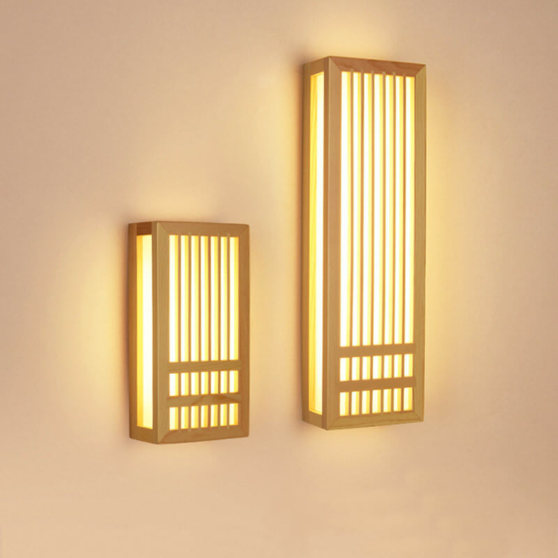 Simple Natural Wood LED Wall Light - Luxivelle