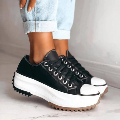 Fashionable Canvas Low Top Women's Shoes - Luxivelle