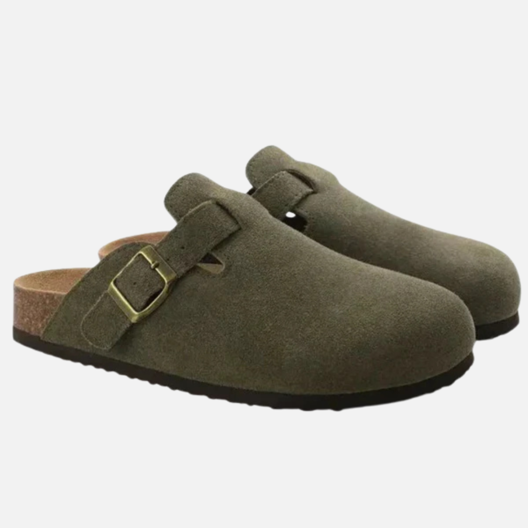 Thomas | Men's Suede Slip-On Clogs