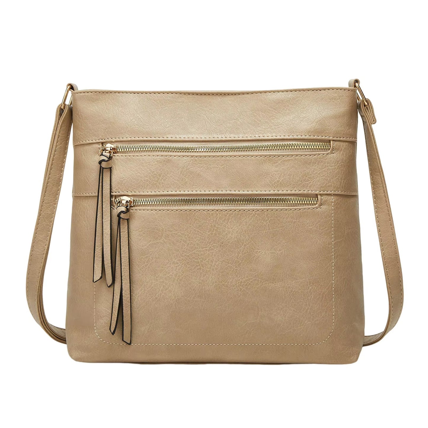 Classic Small Leather Crossbody Handbag for Women