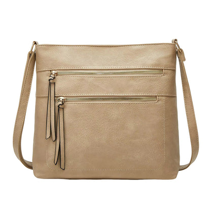 Classic Small Leather Crossbody Handbag for Women