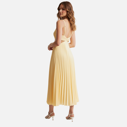 Women's Breathable V-Neck Midi Dress